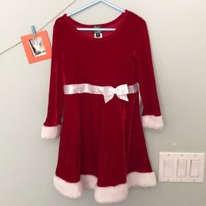 Girls Size 5 Santa Dress